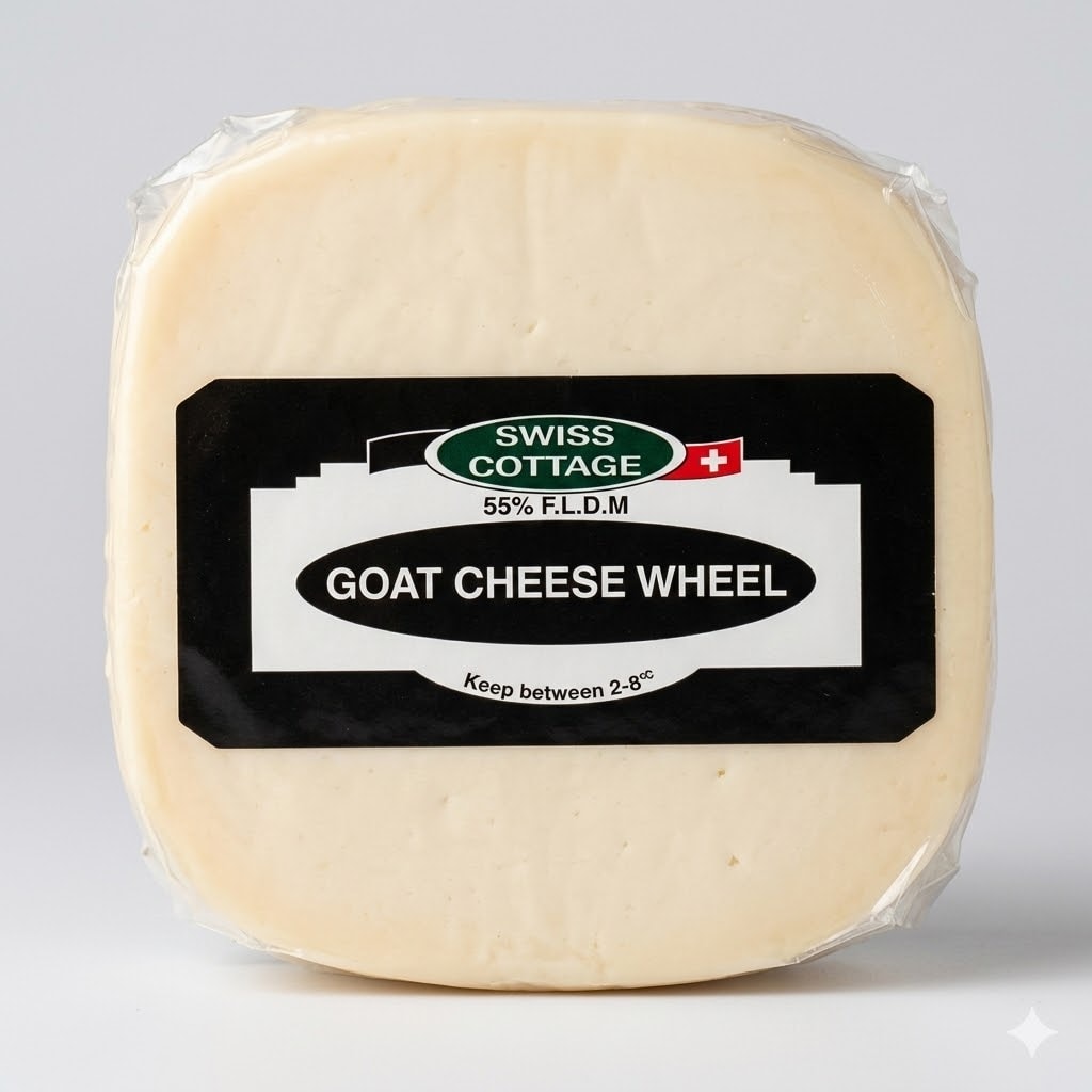 GOAT CHEESE WHEEL PORTION(KG)