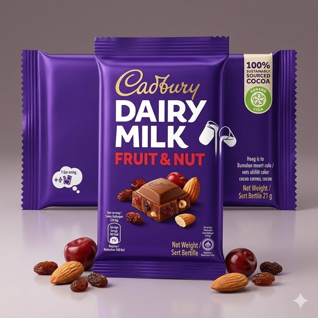 DAIRY MILK FRUIT & NUT 40G